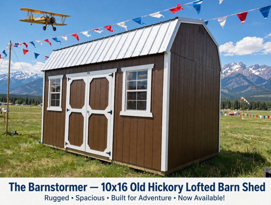 "The Barnstormer" 10x16 Lofted Barn Shed